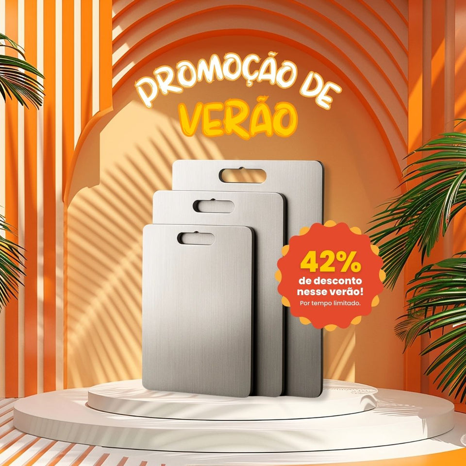 Tábua de Cozinha Titanium - Antibacteriana e Antisujeira