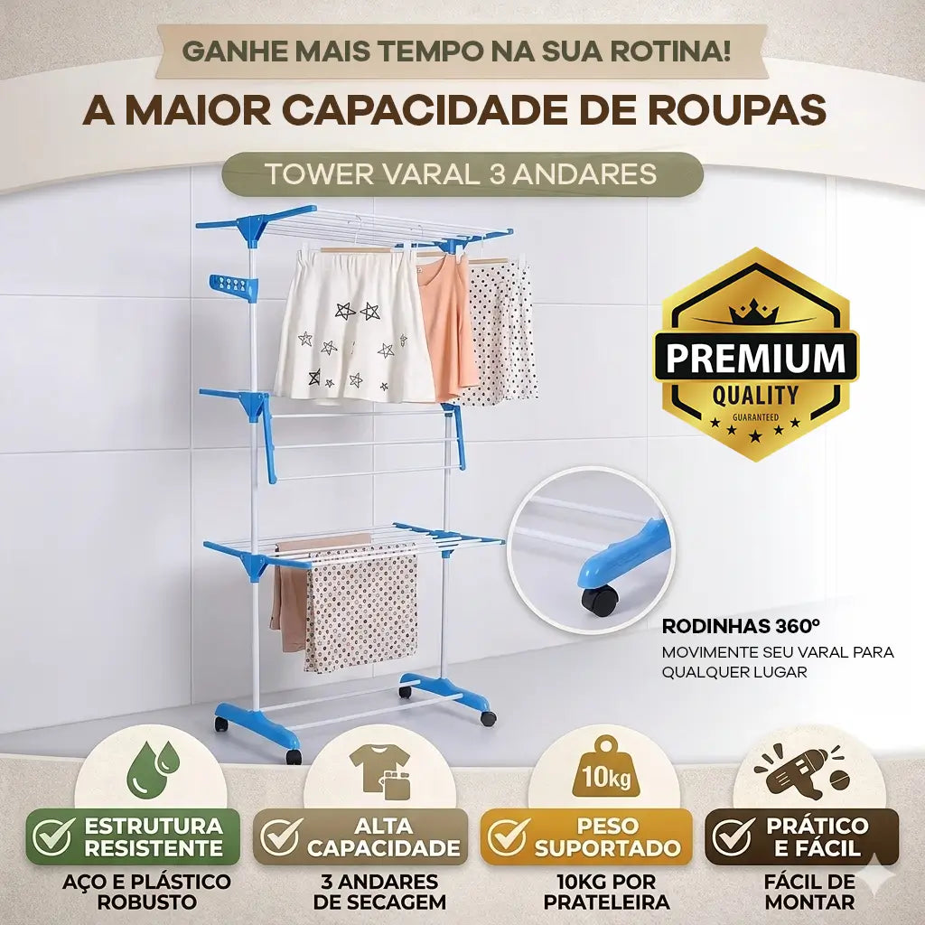 Tower Varal 3 Andares