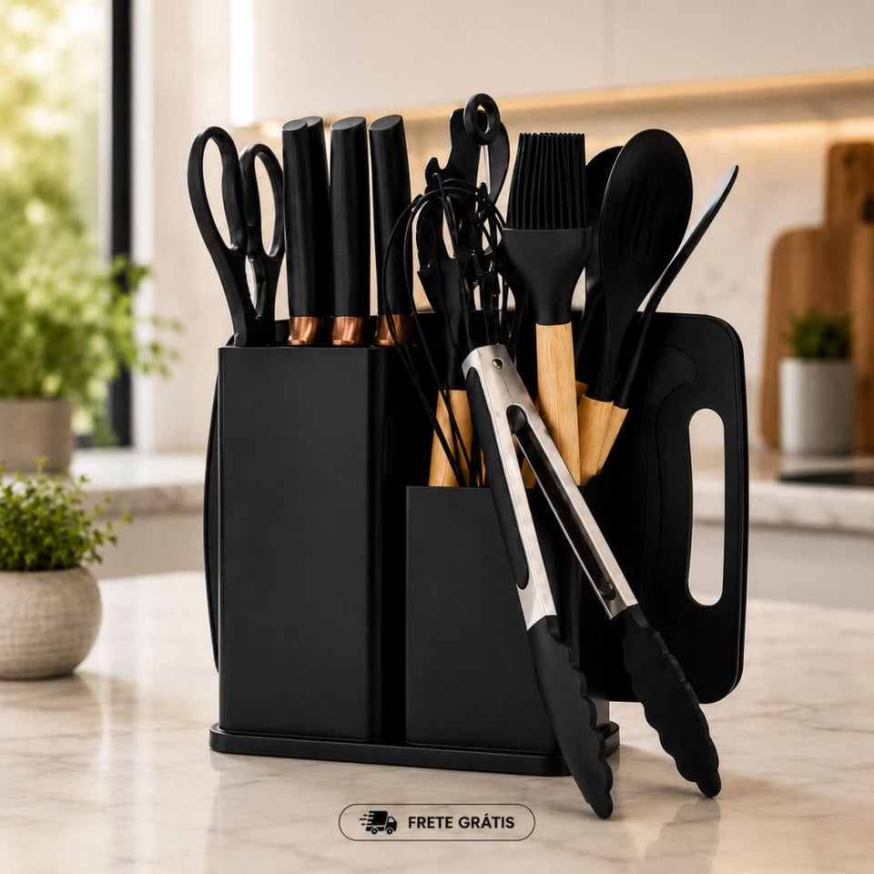 Kit Completo 19 Peças Premium | ÚLTIMAS UNIDADES!